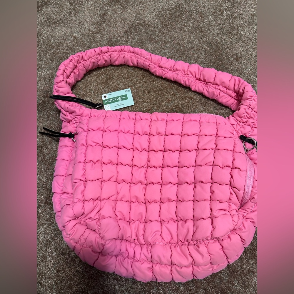 Hobby Lobby Pink Quilted Hobo Bag